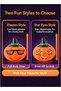 Cute Funny Face Light-Up Handheld Pumpkin Lantern, Kids Party Sound & Light Lantern, Festive Children's Toy Decoration - 3