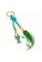 Aventurine Natural Stone Koi Fish Keychain – Handmade Luck and Abundance Bag Wallet Car Ornament - 2
