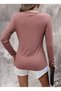 Women's Long Sleeve V-Neck Camisole Blouse - 3