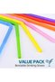 Colorful 100Pcs Lot Plastic Flexible Bendable Straw Drinking Straws Valentine'S Day Wedding B - 4