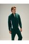 6Wm1022-Grn Men's Zippered Sweatshirt, Green. - 5