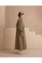 Bibed Cotton Trench Coat Khaki - 3