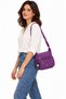 Women's Purple Multi-Pocket Zippered Daily Shoulder and Crossbody Bag 3100 - 3