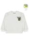 Discovering Printed Sweatshirt for Ages 2-7 - Ecru