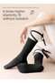 4PCS Non-Slip Mid-Calf Yoga Socks with Adjustable Strap, Women's Grip Socks with Silicone Anti-Slip Bottom, Ideal for Pilates, Barre, Dance, Fitness (Black, White, Orange, Purple) ﻿ - 7
