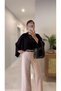 Womes Black Bat Sleeve Knitwear