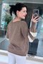 Boat Neck Knitwear Tunic 7K169 - 3