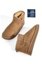 Women's Winter Boots with Plush Suede Look Inside, Thin Sole, Mink - Fon22