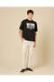 Men White Plain Cargo Pants - 2