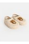 Rmz Gi̇yi̇m Farkiyla Bear Embroidered Girls' Home Shoes