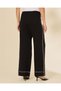 Women Black Knitted Wide Leg Trousers - 3