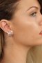 Rose Color Tree Earrings