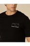 Men Black Embroidered T-Shirt - 4
