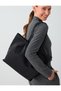 Black Drawstring Detailed Strap Shoulder Bag - 2