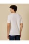 Men White Embroidered T-Shirt - 3