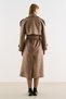 Premium Kruvaze Trench Coat with Hood Mink - 8