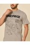 Men Grey Anime Graphic T-Shirt - 4