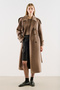 Premium Kruvaze Trench Coat with Hood Mink - 2
