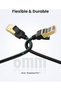 كابل إيثرنت Cat7 F/FTP، 1 متر، أسود - 3