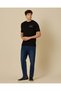 Men Black Embroidered T-Shirt - 2