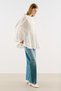 Ribbed Detailed Belted Tunic Ecru - 6