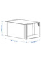 Skubb Shoe Box, Dark Grey, 22X34X16 Cm, 4 Units - 5
