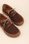 Women's Genuine Leather Daily Casual Shoes Usl.2327 Brown Nubuck - 5