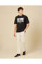 Men White Plain Cargo Pants - 5