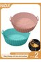 2 Pcs Air Fryer Silicone Liner Non Stick Reusable