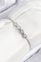 Brass Zircon Stone Infinity Model Silver Color Elevator Women's Bracelet