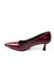 21 Burgundy Heeled Evening Dress Women's Shoes - 3
