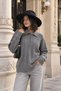 Women's Buttoned Shirt Collar Hair Knitwear Sweater