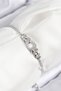 Brass Zircon Stone Chain Model Silver Color Elevator Women's Bracelet