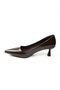 21 Brown Heeled Evening Dress Women's Shoes - 3