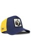 Kurt Logo Cordura Navy Blue-Yellow Trucker Hat