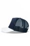 Patron Logo Cordura White-Navy Blue Trucker Hat - 3