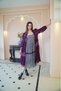 Purple Gray Overlay Dress