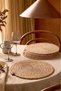 6-Piece Handmade Wicker American Service Set 36 cm Supla Runner Presentation - 2