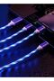The 3-in-1 fast charging cable lights up (iPhone x 2 + Type-C + Micro USB Data Sync charging cable)(Samsung s9 s8 Plus Note 9 8 1.2M - 2