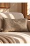 Ritmo Beige Throw Pillow Cover (30X50)