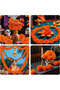 Marigold Flowers Artificial Marigold Flowers Heads Bulk Mexican Decoration Silk Orange Marigold Garland with Stems for Day of The Dead Halloween Diwali Party Decorations Home Decor - 5