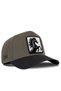 Black-Khaki Baseball Cap with Horse Logo