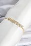 Brass Gold Color Zircon Stone Sergeant Model Waterway Women's Bracelet