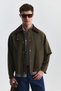 Contrast Collar Men's Jacket - 2