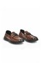 Men's Stylish Comfortable Lightweight Brown Genuine Leather Moccasin Casual Loafer Shoes 26K590-2 - 4