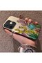 Phone Case for Oppo A5 Pro 4G/5G Compatible Acrylic Hard Back Panel with Silicone Edges Cactus Pattern - 3