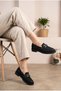 Women's Knitted Knitwear Chain Buckle Thick Sole Loafer Casual Shoes