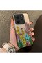 Phone Case for Xiaomi Redmi Note 14 4g Compatible Acrylic Hard Back Panel with Silicone Edges Cactus Pattern - 3