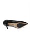 28 Black Suede Heeled Evening Dress Women's Shoes - 5