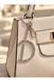 Letter D Stone Keychain Bag Ornament Car Accessory Gift - 3